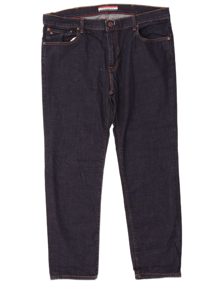 Tommy Hilfiger Masculino Slim Jeans W38 L30 Azul Marinho Algodão