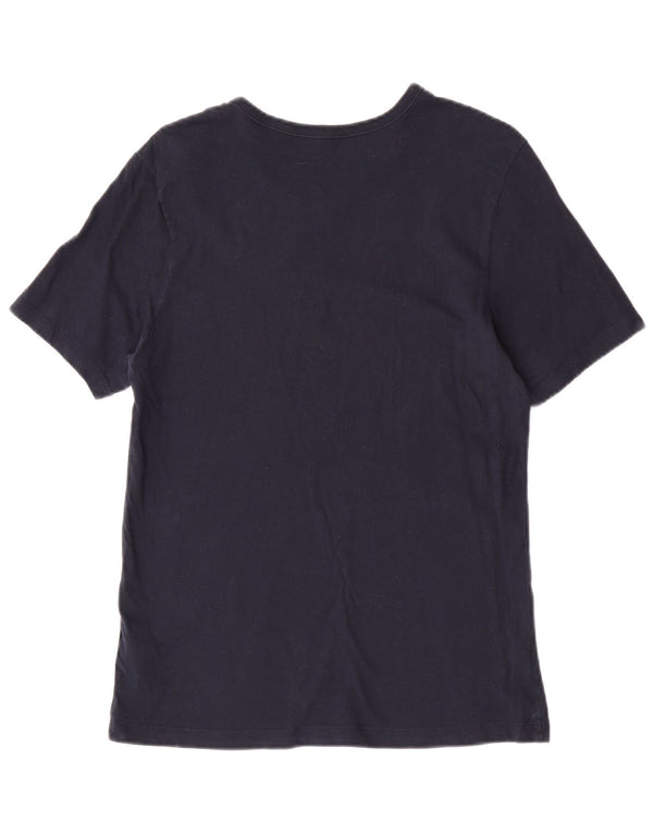 Camiseta masculina Hugo Boss Top médio algodão azul marinho
