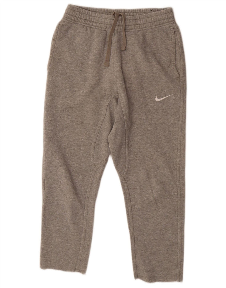 Calça de treino feminina Nike UK 6 XS cinza manchada de algodão
