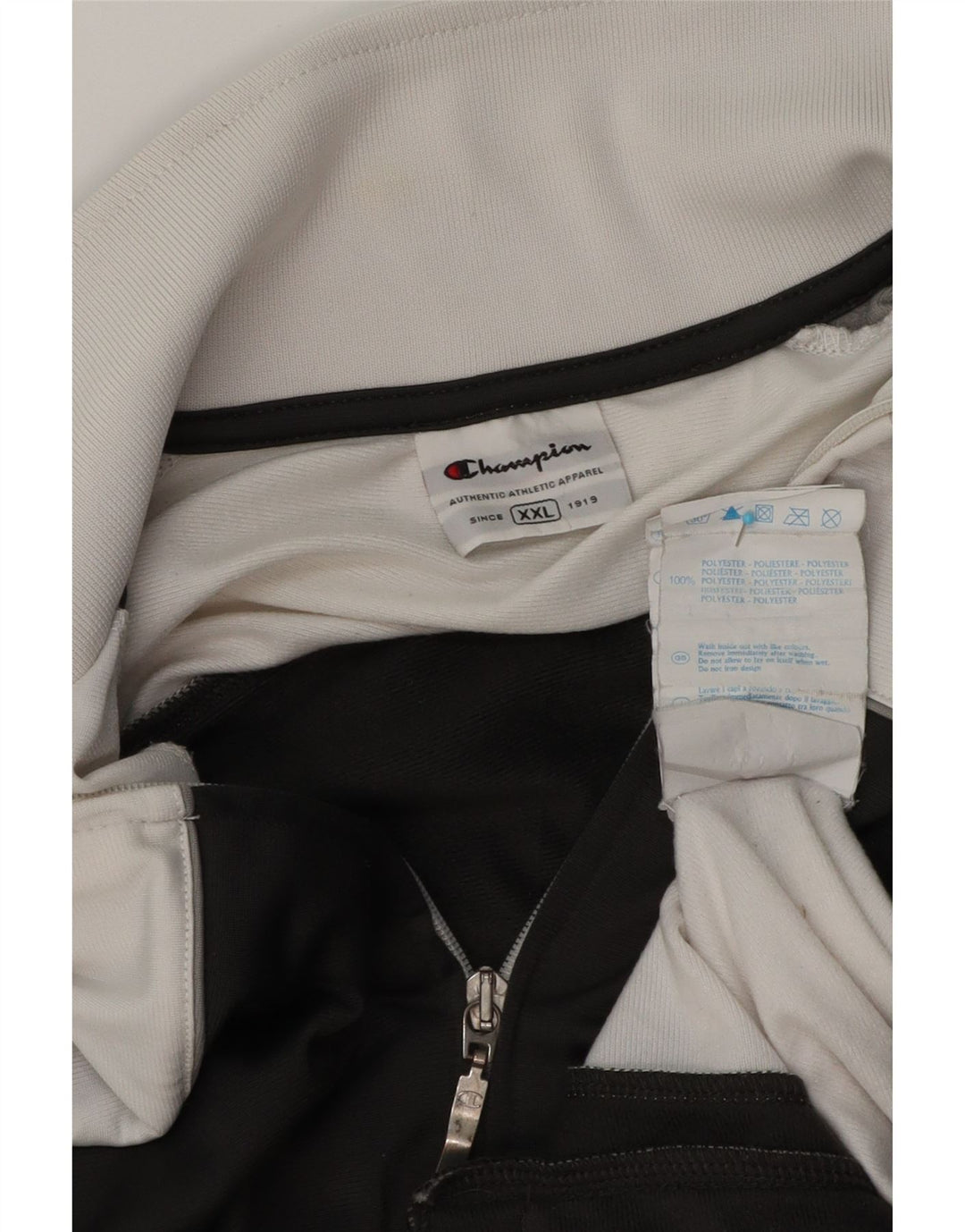 Champion Mens Treino Top Jacket 2XL Preto Colourblock Poliéster