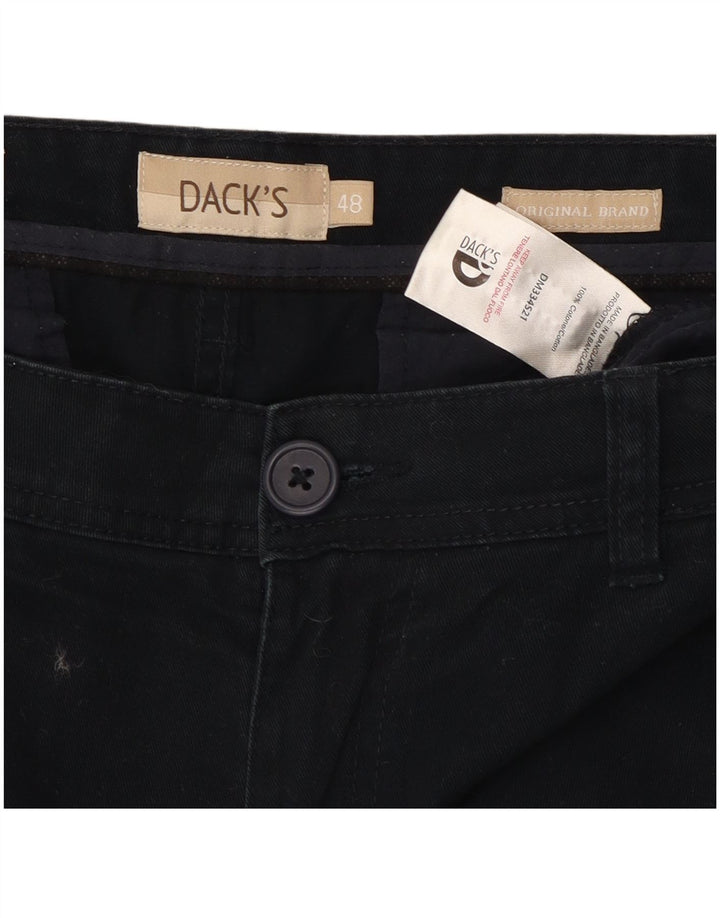 DACK'S Shorts Chino Masculino Regular Fit IT 48 Médio W32 Algodão Azul Marinho