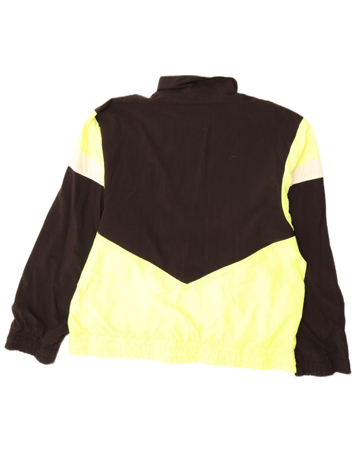 Jaqueta de chuva masculina ERBACHER UK 40 grande bloco colorido preto poliamida