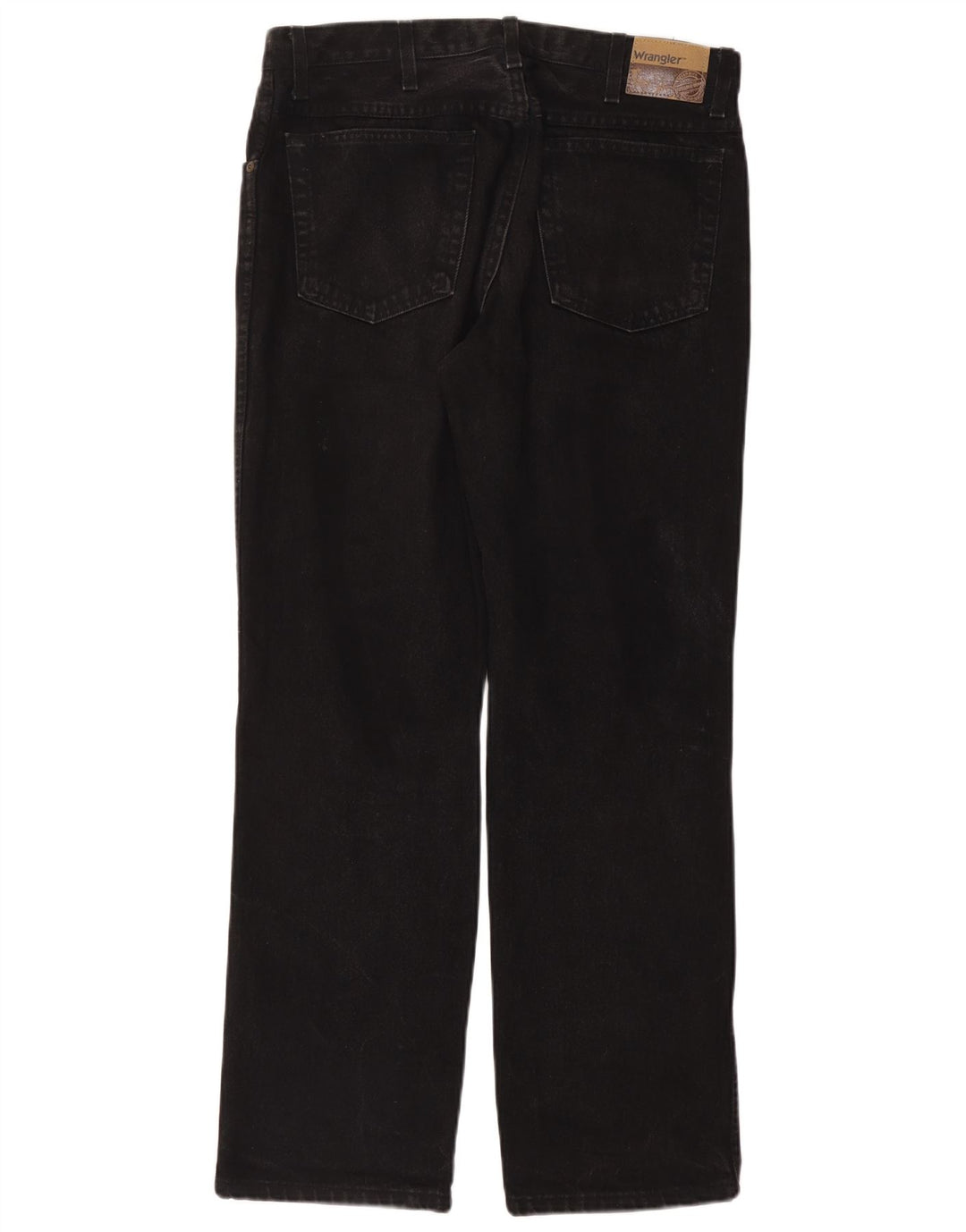 Wrangler masculino regular fit jeans reto W34 L32 algodão preto