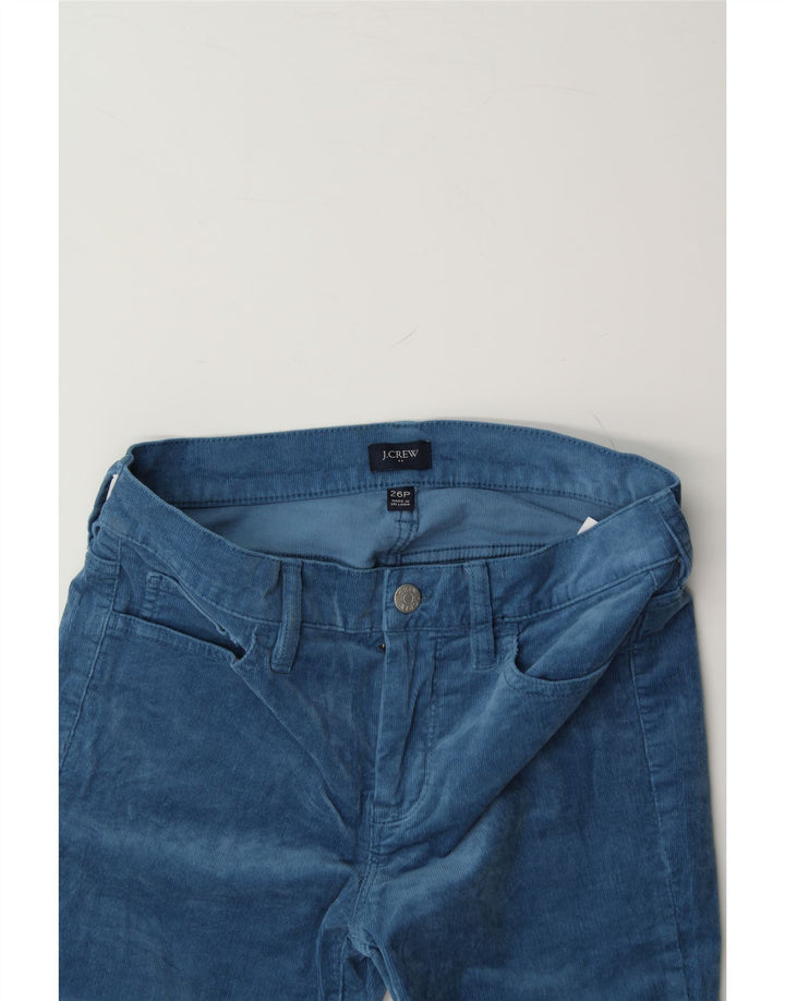 J. CREW Womens Slim Corduroy Trousers W26 L25 Blue Cotton Vintage J. Crew and Second-Hand J. Crew from Messina Hembry 