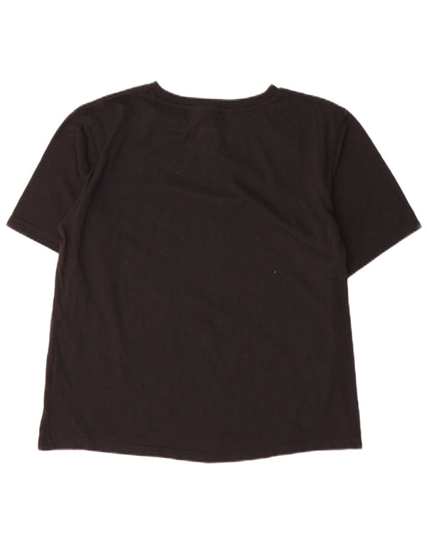 Camiseta feminina AUSTRALIAN L'ALPINA UK 16 grande algodão preto