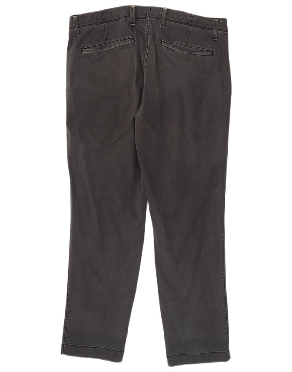 Calça Chino Masculina Slim Fit Gap W34 L30 Algodão Cinza