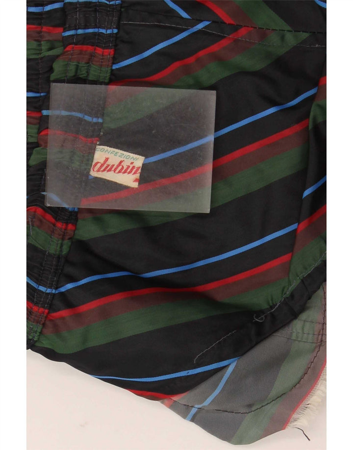 Shorts de natação masculino Dubin médio listrado multicolorido