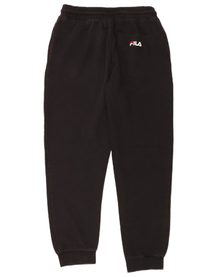 Calça de treino masculina Fila joggers grande algodão preto