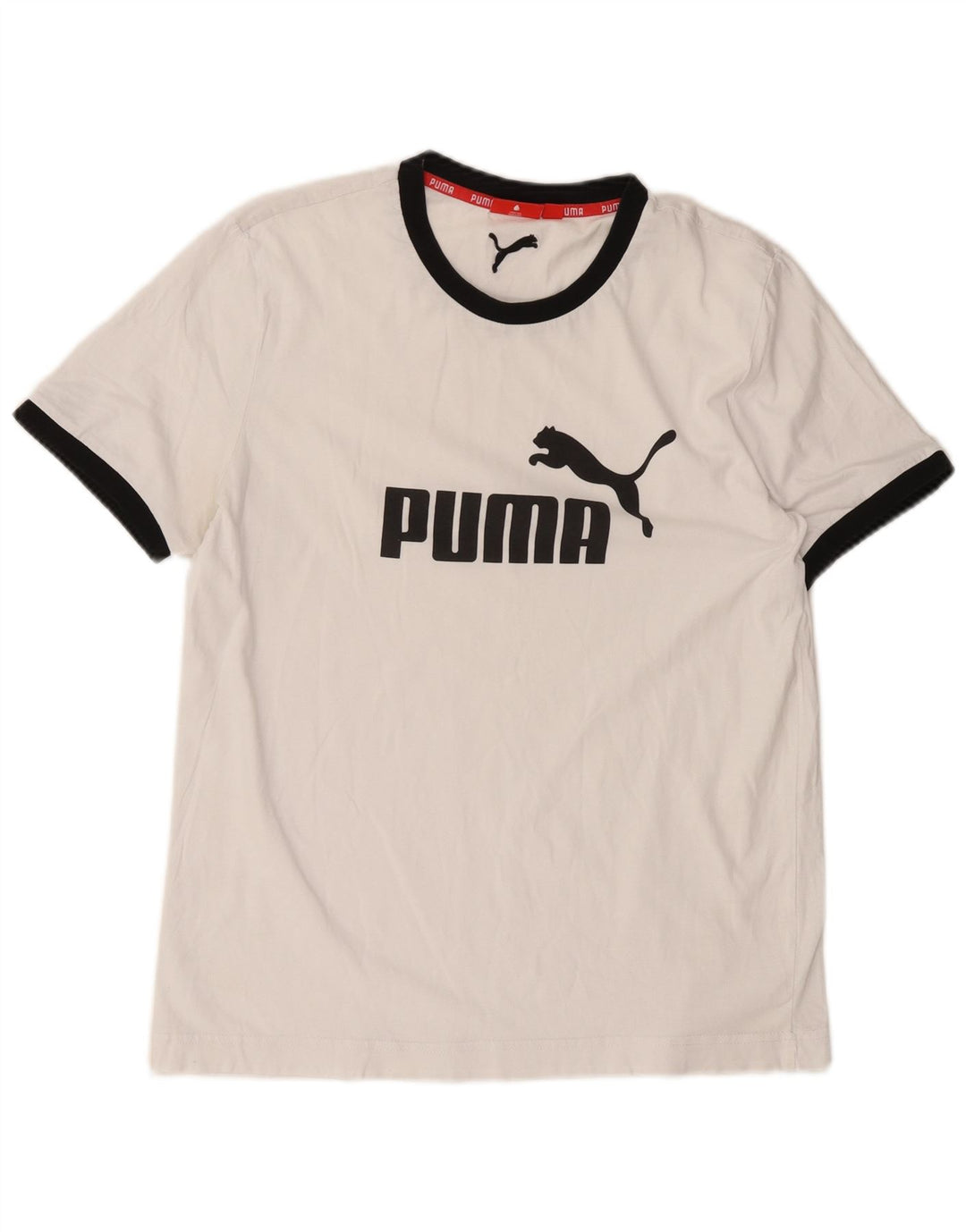 Puma Camiseta Masculina Graphic Top Médio Branco