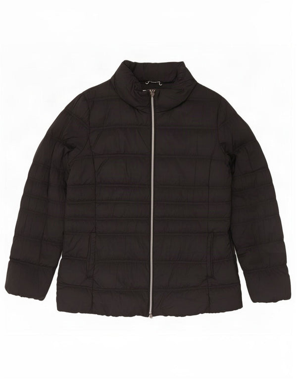 Jaqueta acolchoada feminina Geox UK 12 médio preto