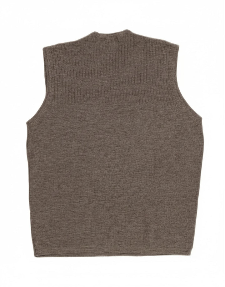 Regata masculina MASSIMO DUTTI com colete XL cinza lã nova