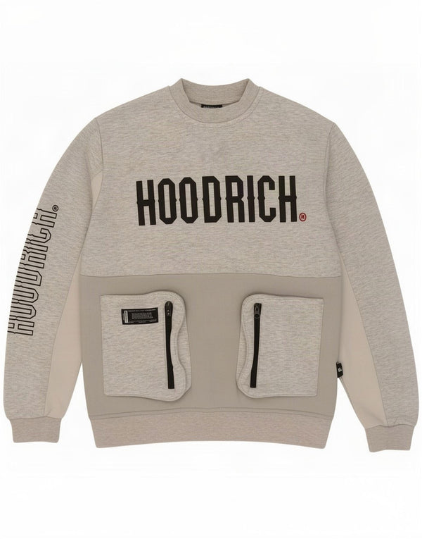 Hoodrich moletom gráfico masculino jumper pequeno poliéster manchado cinza