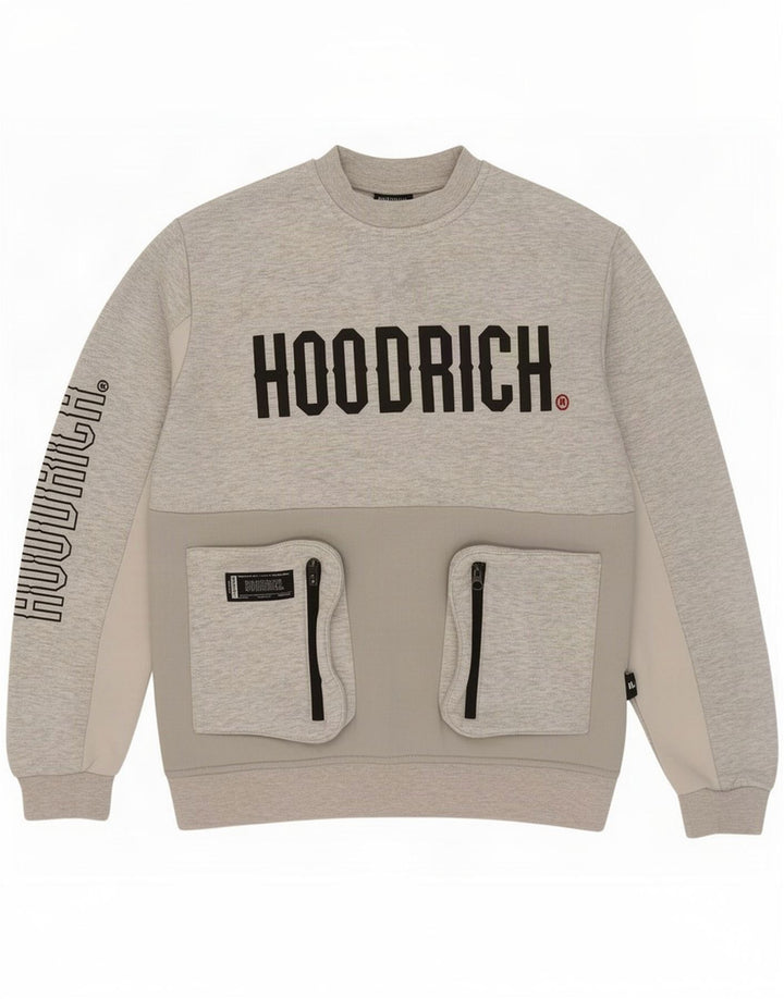 Hoodrich moletom gráfico masculino jumper pequeno poliéster manchado cinza