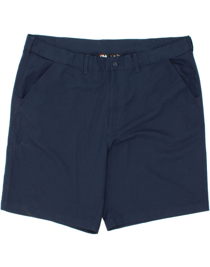 Shorts masculinos FILA Golf Chino W46 3XL azul marinho poliéster