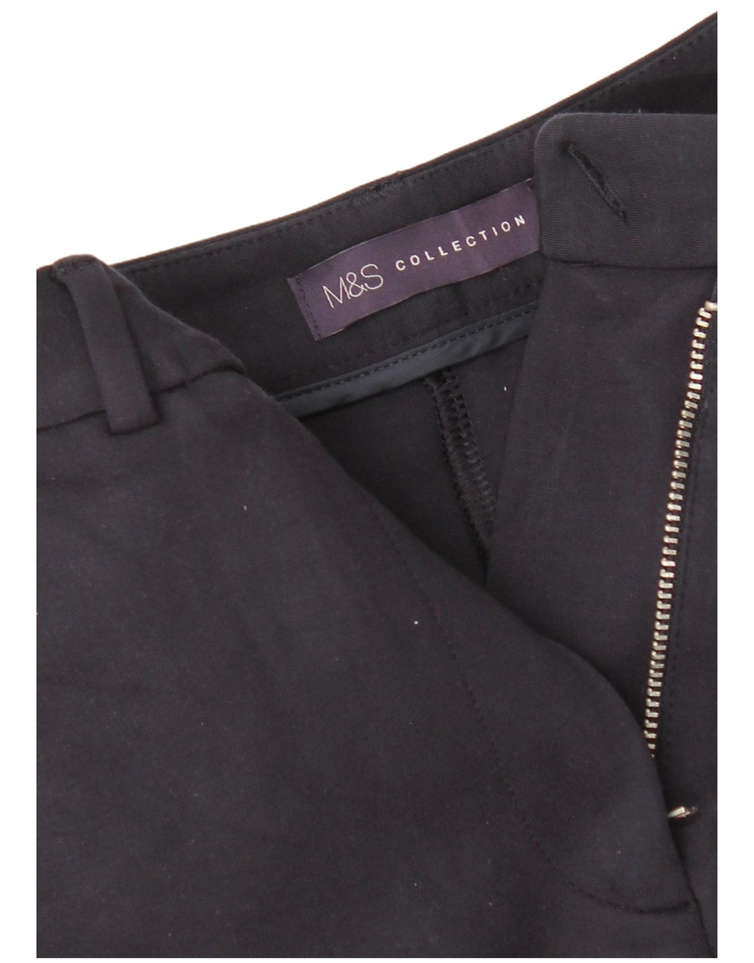 Calça feminina Marks & Spencer Slim Suit W26 L26 azul marinho