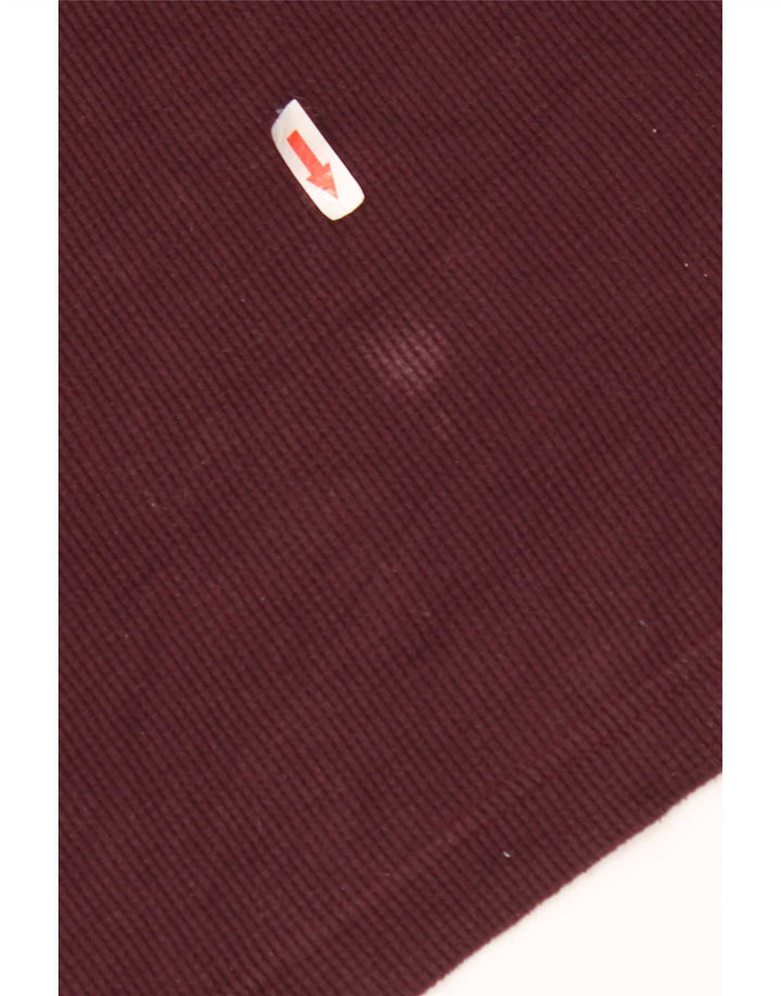 Gap Mens Top Manga Longa Médio Algodão Borgonha