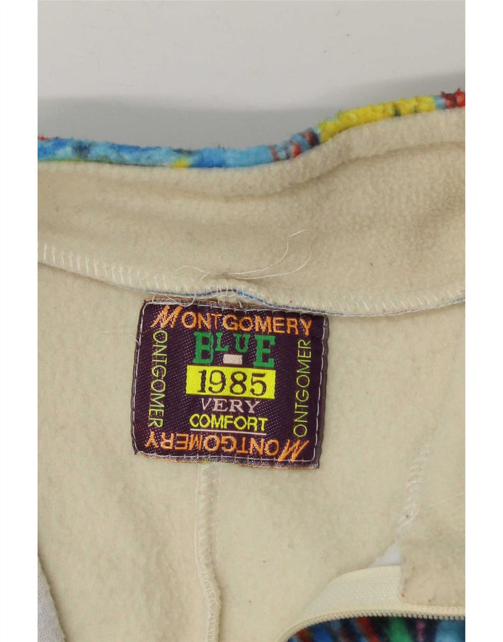 Suéter masculino de lã com zíper e gola grande MONTGOMERY bloco colorido multicolorido