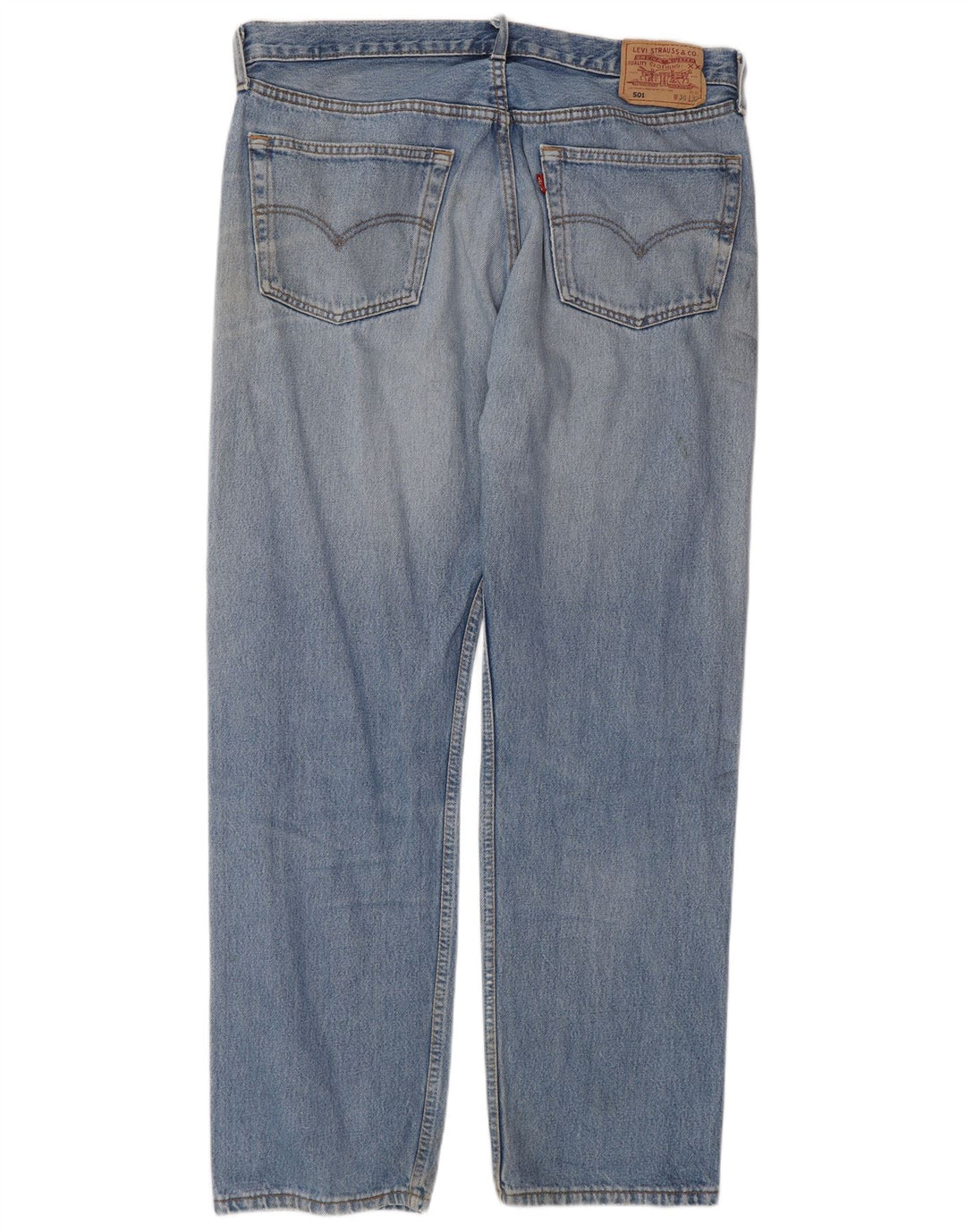 Calça jeans reta masculina Levi's W38 L32 azul algodão