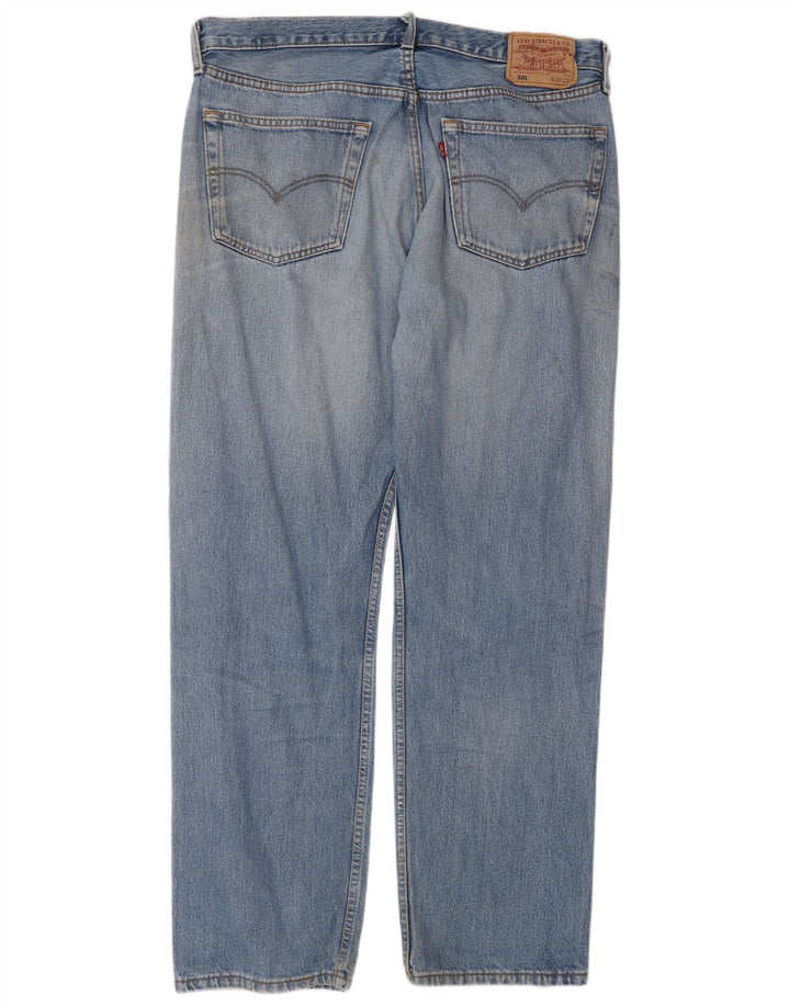 Calça jeans reta masculina Levi's W38 L32 azul algodão