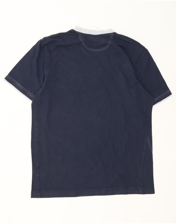 Adidas Camiseta Masculina Graphic Top Médio Algodão Azul Marinho