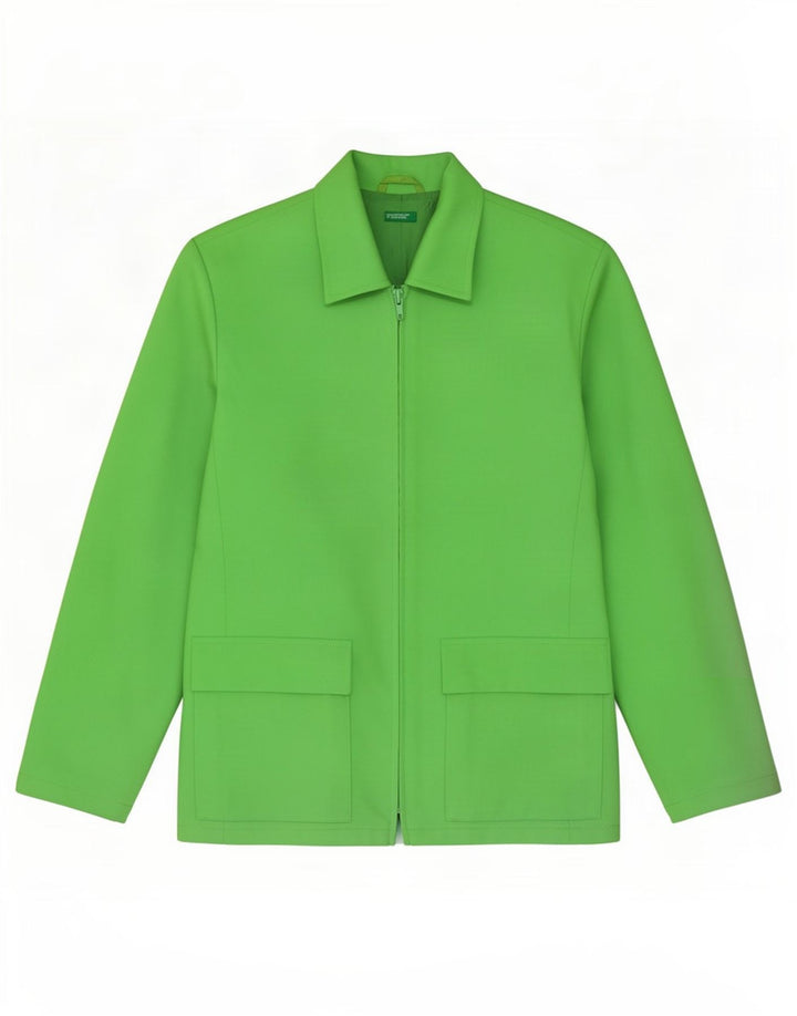 Jaqueta Blazer Feminina Benetton IT 44 Poliéster Verde Médio