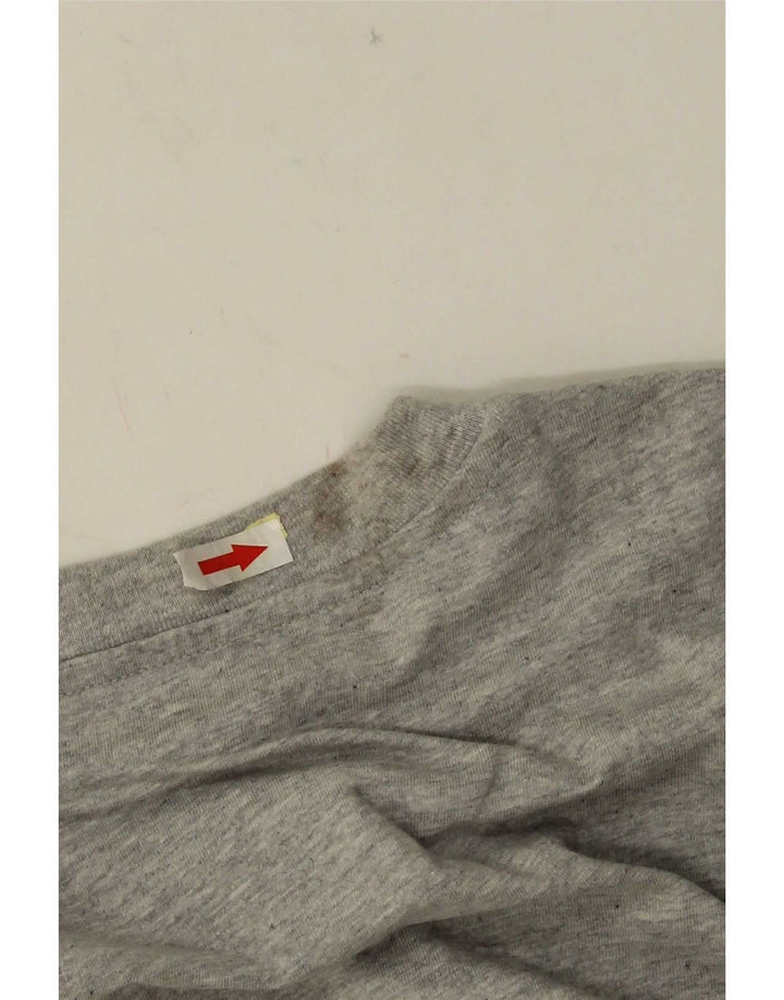 Camiseta masculina Puma Graphic Top grande algodão cinza