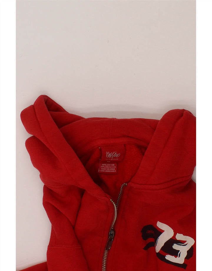 MOSSIMO Boys Graphic Zip Hoodie Sweater 6-7 Years XS Red Cotton Vintage Mossimo and Second-Hand Mossimo from Messina Hembry 