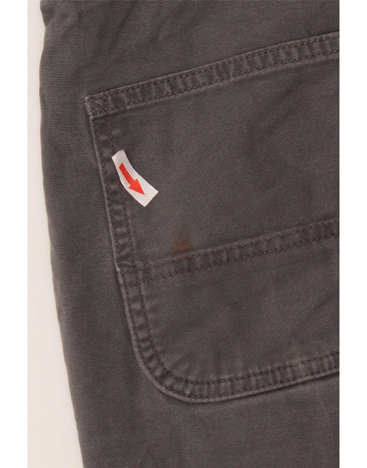 Calça cargo feminina Carhartt com ajuste relaxado W30 L30 algodão cinza