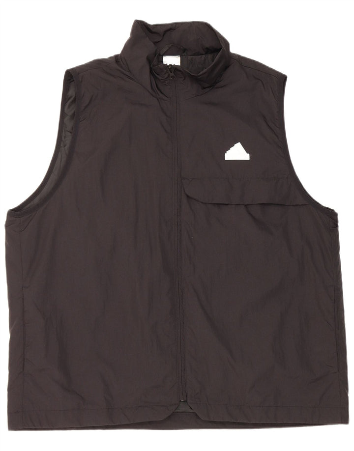 Colete utilitário masculino Adidas UK 40 grande nylon preto