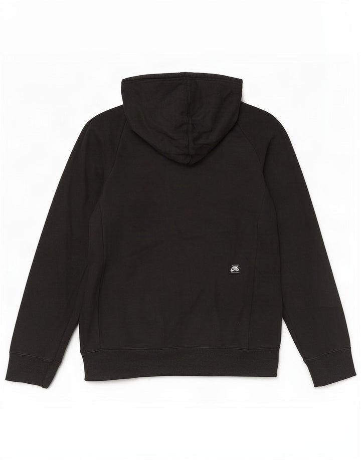 Nike masculino gráfico moletom com capuz médio preto