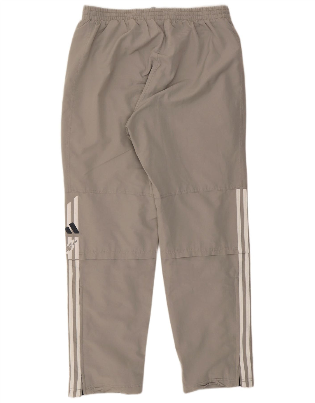 Calças de treino masculinas Adidas UK 40/42 poliéster cinza médio