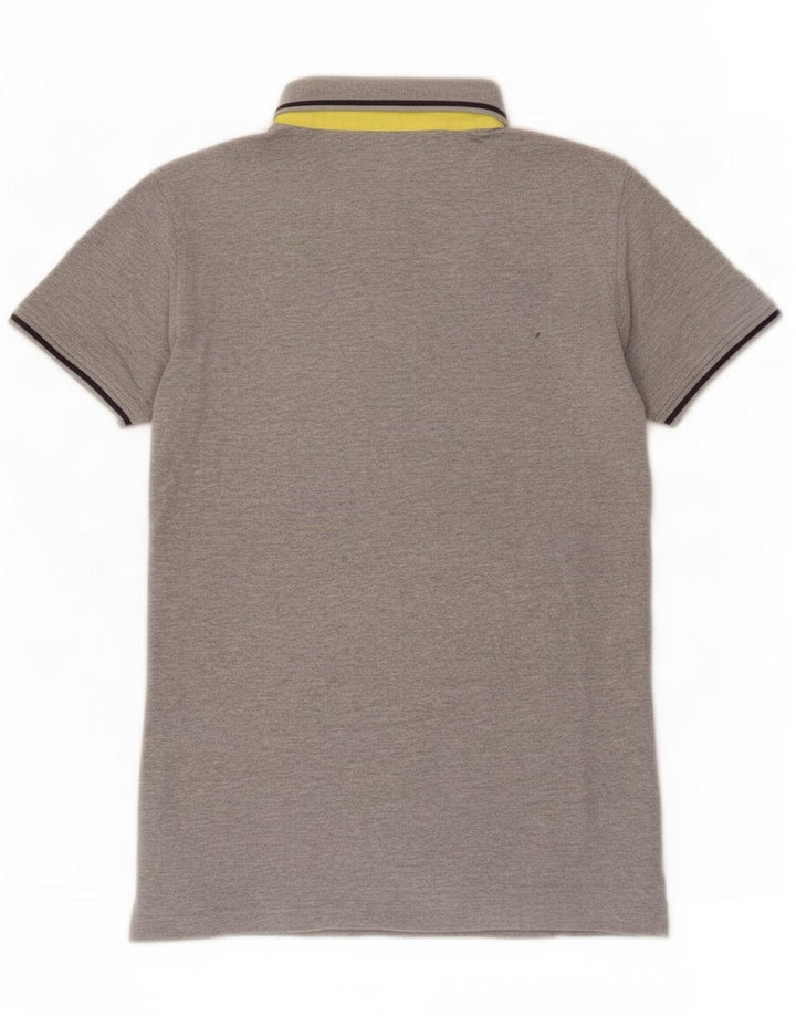 Camisa polo masculina Trussardi grande cinza