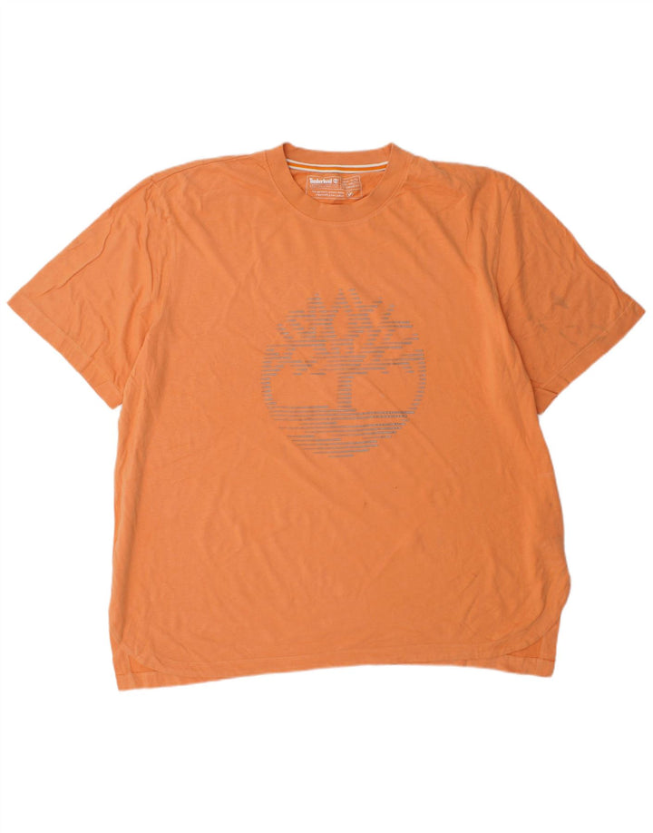 Camiseta masculina oversized gráfica TIMBERLAND XL algodão laranja