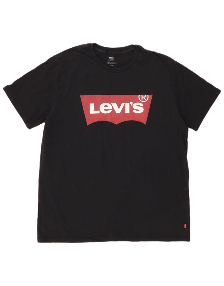 Camiseta gráfica masculina Levi's grande preta