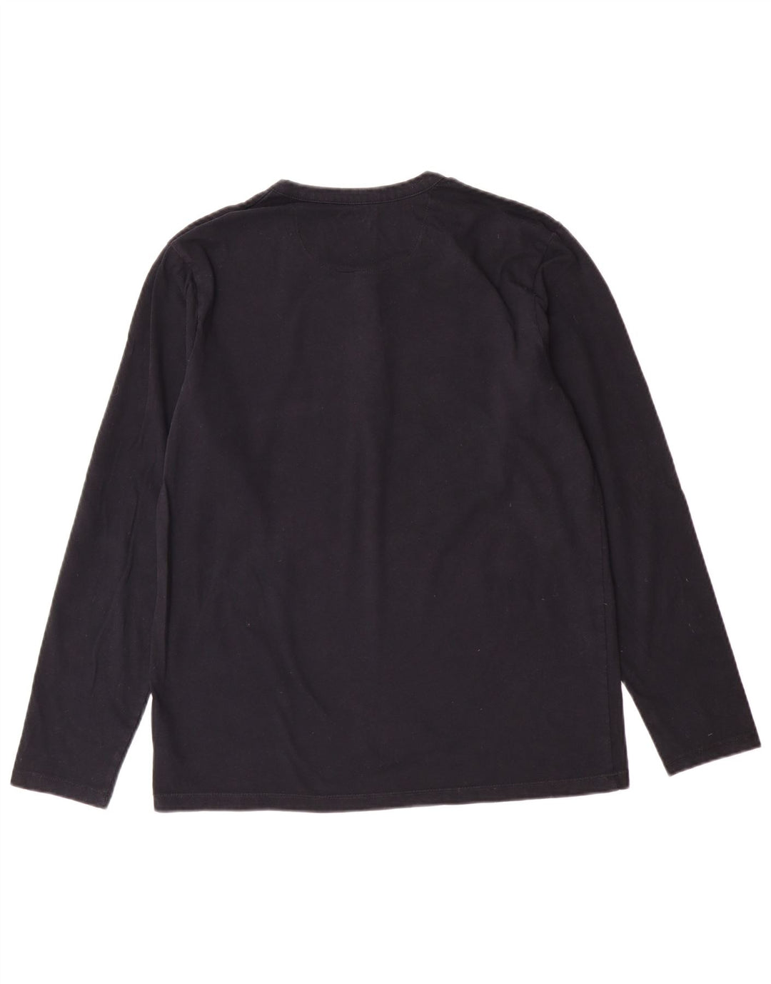 EDDIE BAUER Top masculino manga comprida pequeno algodão azul marinho