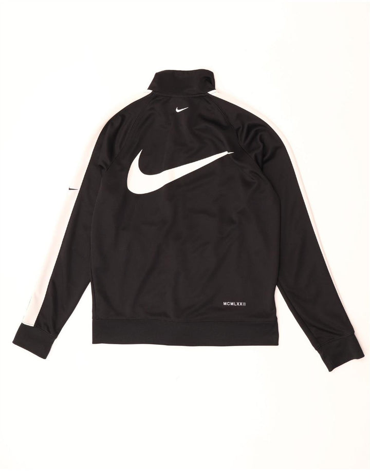 Nike Mens Swoosh Graphic Tracksuit Top Jaqueta Médio Preto Colorblock