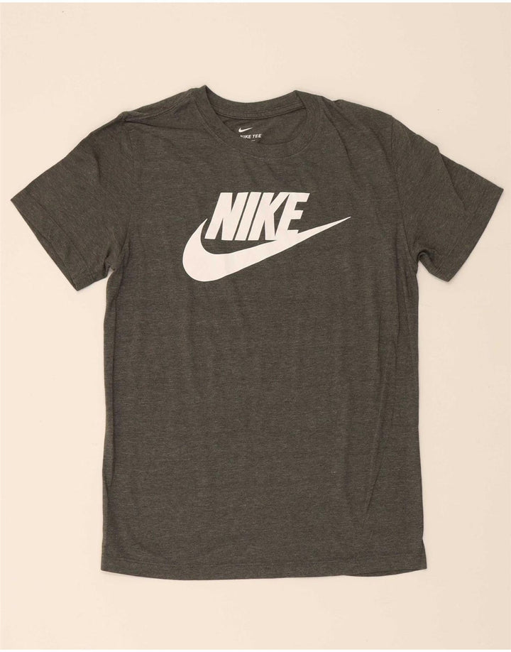 Camiseta gráfica masculina NIKE cinza pequena