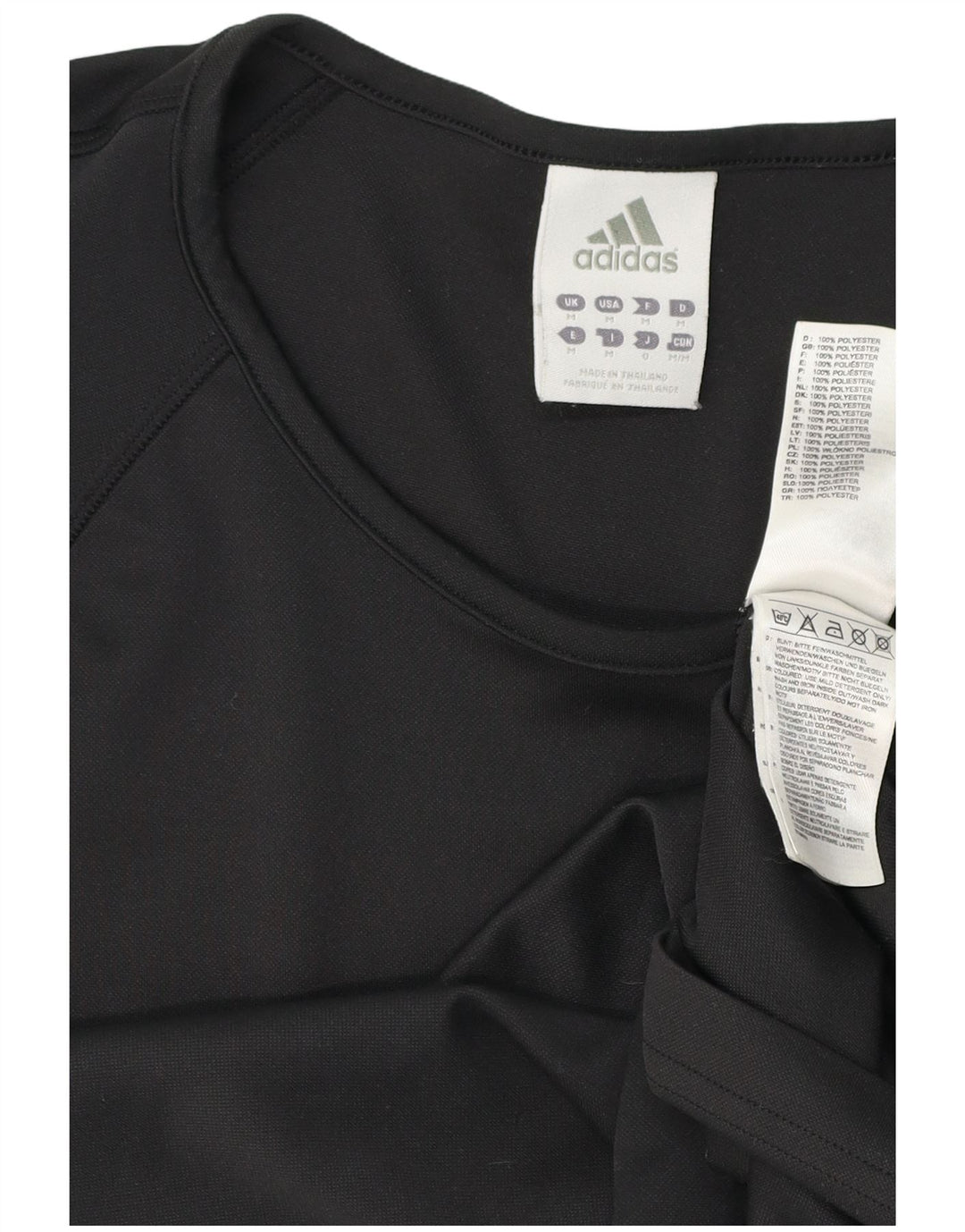 Adidas Mens Graphic T-Shirt Top Médio Poliéster Preto