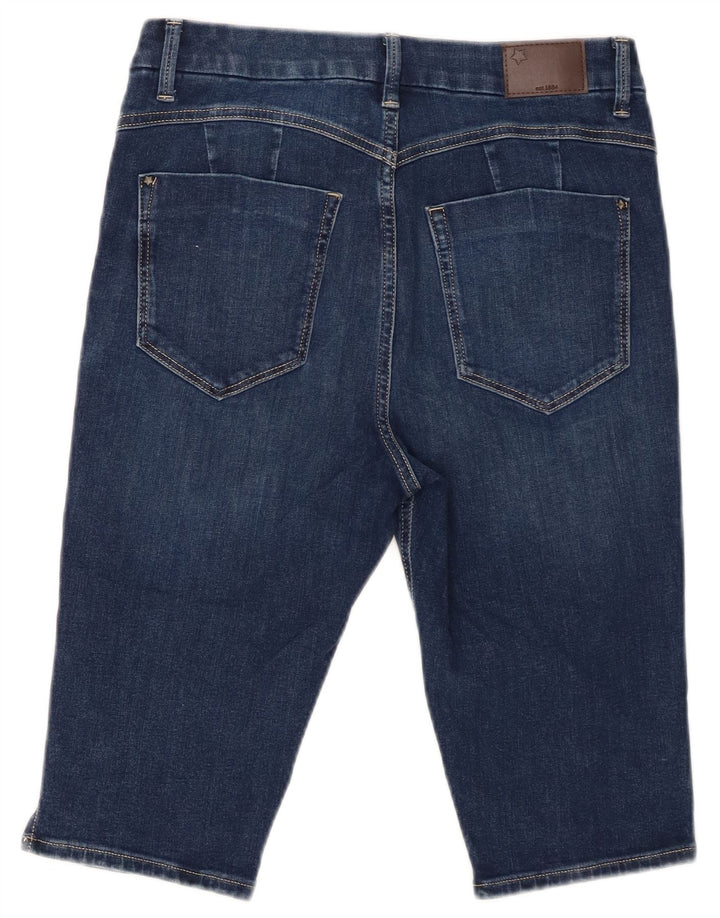 Shorts jeans feminino Marks & Spencer UK 12 médio W32 algodão azul