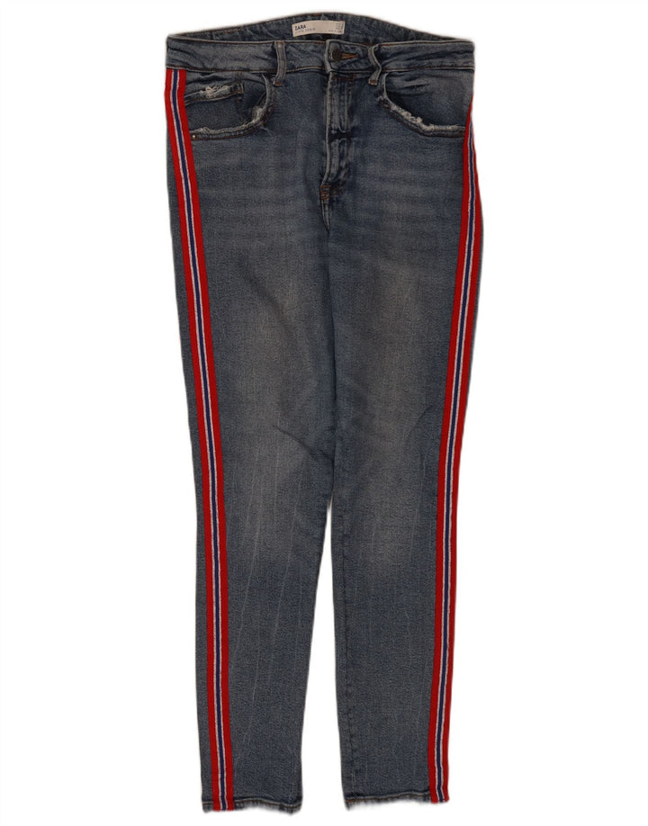 Zara Jeans Skinny Feminino EU 40 Médio W30 L28 Azul