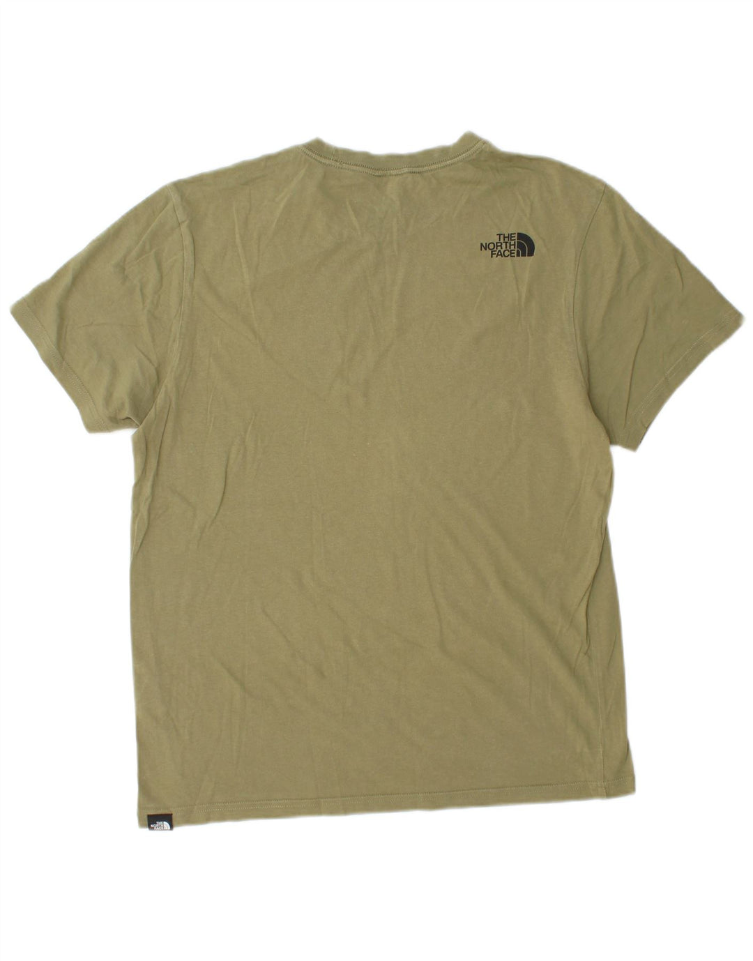 Camiseta masculina THE NORTH FACE Top médio de algodão cáqui
