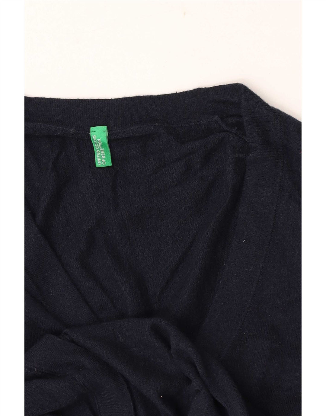 Suéter cardigã masculino Benetton pequeno azul marinho