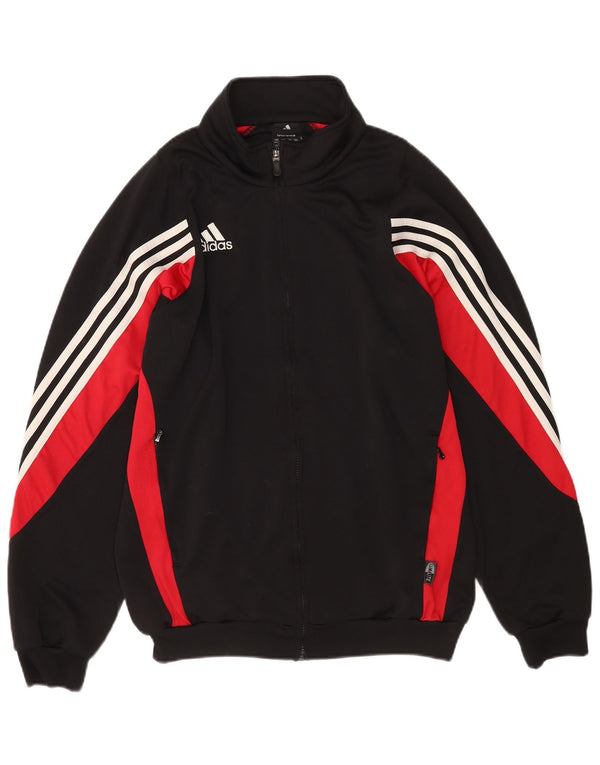 Adidas Mens Climalite Tracksuit Top Jacket UK 44/46 Grande Preto Colourblock