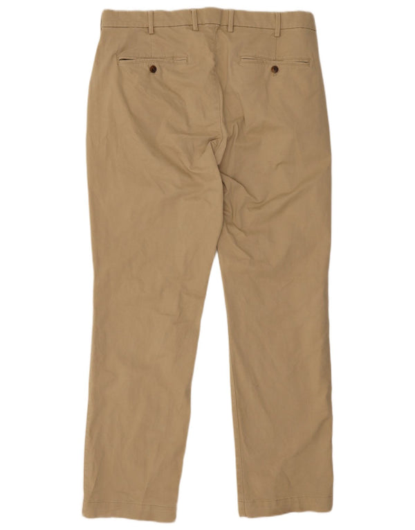 Calça Chino Reta Masculina Gap W36 L32 Algodão Bege