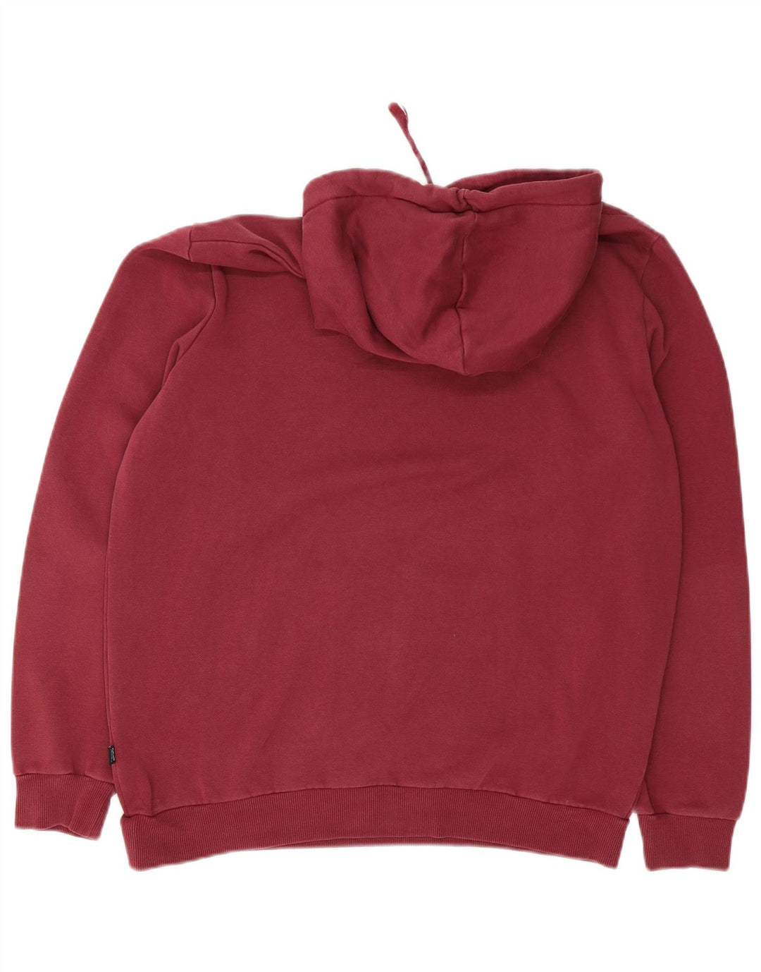 Puma Mens Graphic Hoodie Jumper Médio Borgonha