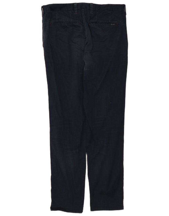Calça masculina slim Ted Baker W30 L29 algodão azul marinho