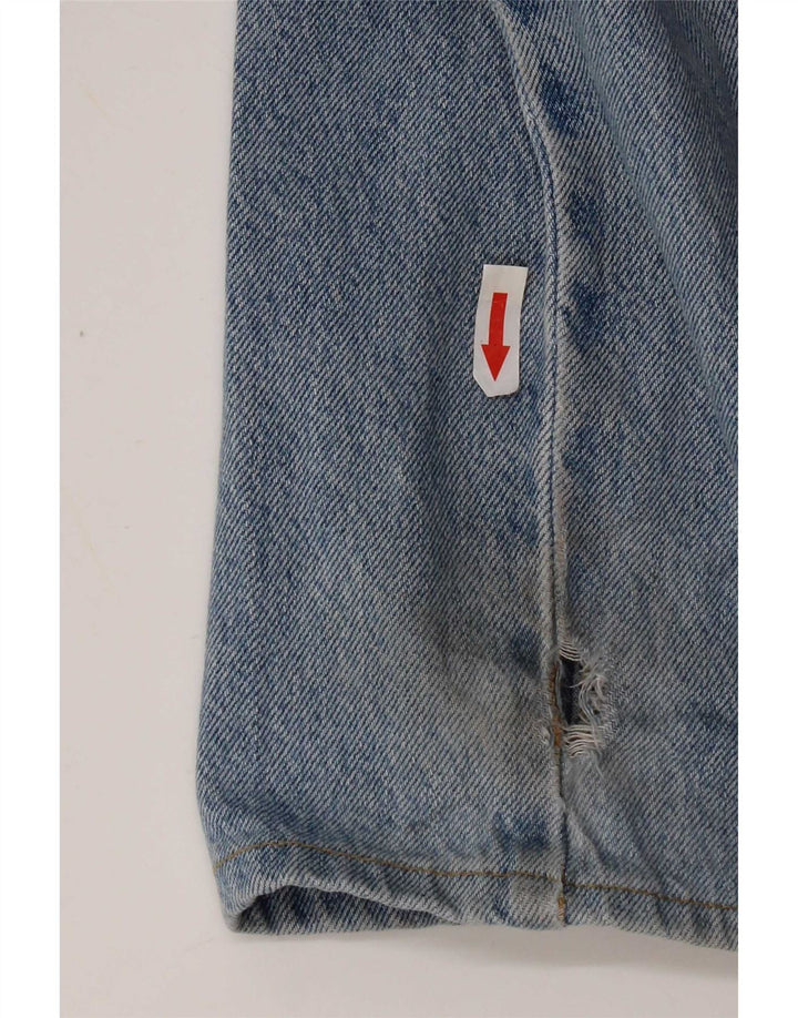Calça jeans reta masculina Levi's W30 L30 azul algodão