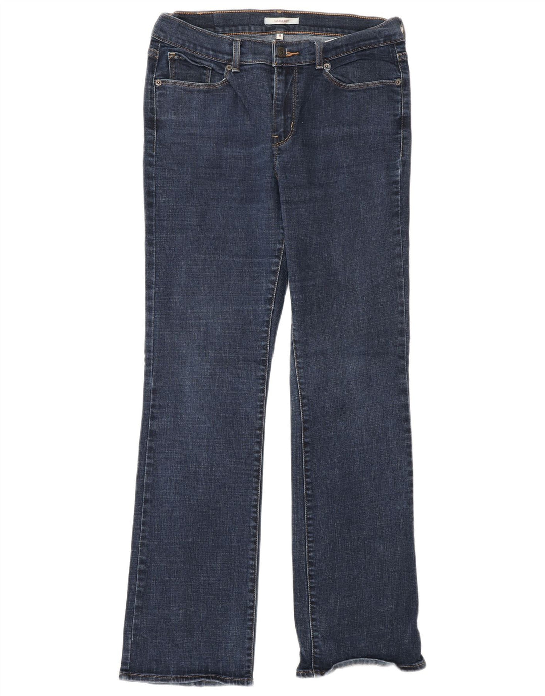 Jeans feminino clássico bootcut Levi's US 8 médio W29 L32 azul