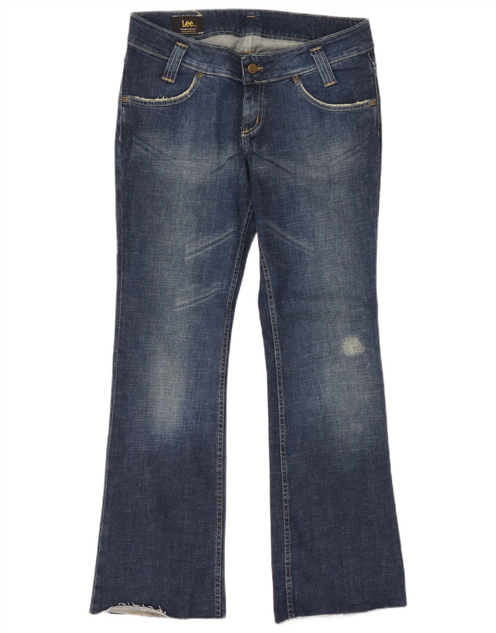 Lee Womens Leola Bootcut Jeans W31 L31 Azul Algodão