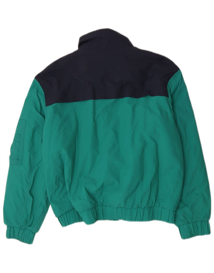 Jaqueta bomber acolchoada masculina Tommy Hilfiger Reino Unido 36 bloco colorido verde pequeno